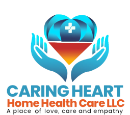 Caring heart home health care logo